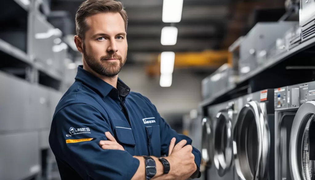 Expert Technician Performing Dryer Repair